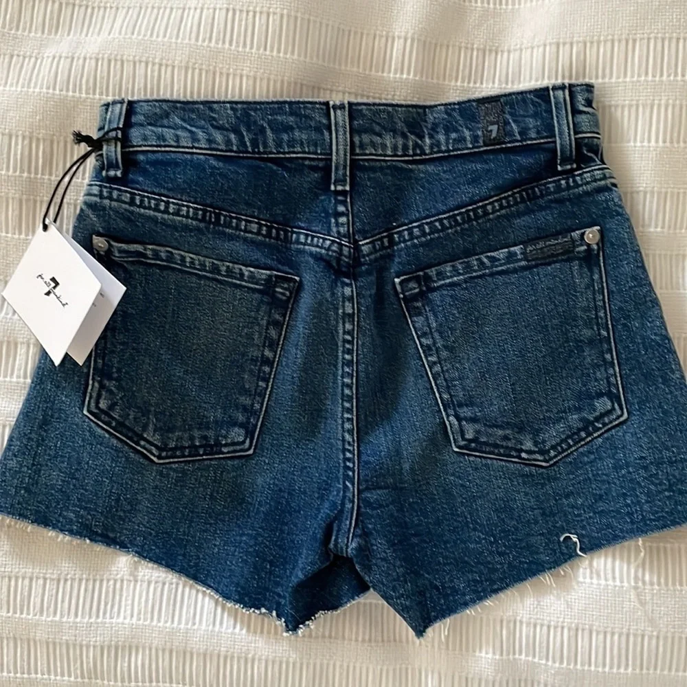 New 7 for all man kind sevens high rise short 23 - Picture 2 of 3